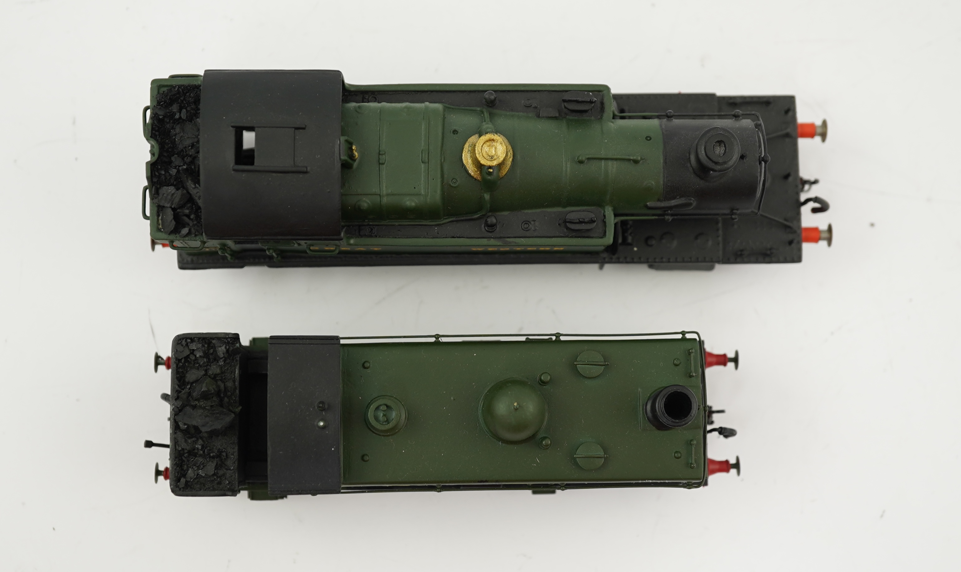 Two 00 gauge brass and white metal kit built GWR tank locomotives; a 4400 class 2-6-2 Prairie Tank, 4401, together with an 1854 class 0-6-0PT, 1861, constructed, painted and lined to a high standard, both motored for two
